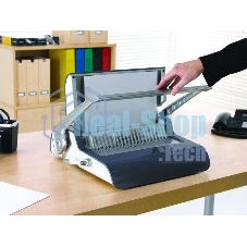 Переплетчик Fellowes Quasar+ (FS-56277) A4/перф.22л.сшив/макс.500л./пластик.пруж. (6-51мм)