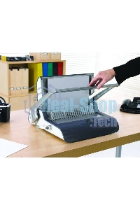 Переплетчик Fellowes Quasar+ (FS-56277) A4/перф.22л.сшив/макс.500л./пластик.пруж. (6-51мм)