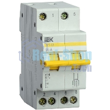 Выключатель-разъединитель трехпозиционный 2п ВРТ-63 25А ИЭК MPR10-2-025