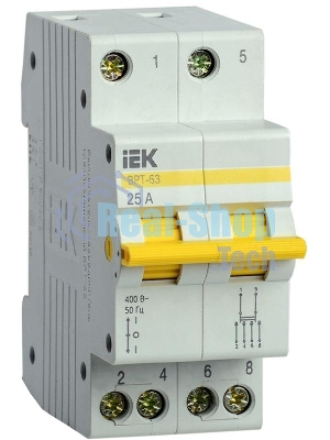 Выключатель-разъединитель трехпозиционный 2п ВРТ-63 25А ИЭК MPR10-2-025