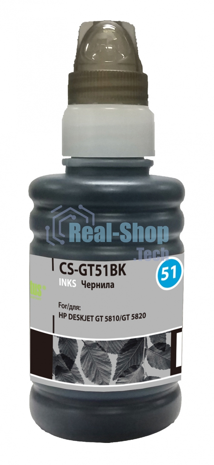 Чернила Cactus CS-GT51BK черный 100мл для HP Deskjet GT