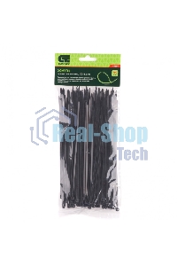 Хомуты Сибртех, 200 х 3,6 мм, пластиковые, черные, 100 шт. 45555