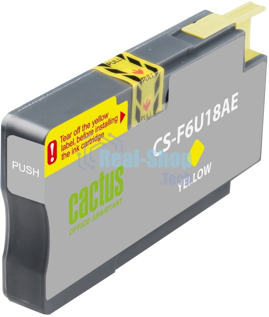 Картридж струйный Cactus CS-F6U18AE (953XL) желтый (26 мл) для HP OJ Pro 7740/8210/8218/8710/8715