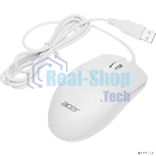 Мышь проводная Acer OMW300 белый, 1200 dpi, USB, кнопки - 3