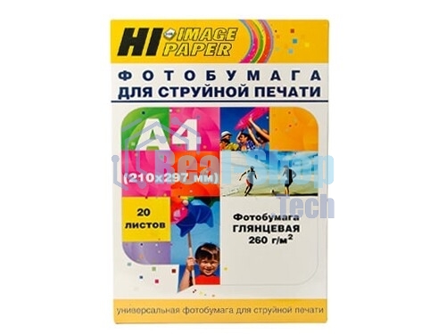 Фотобумага глянцевая односторонняя (Hi-image paper) A4 260 г/м 100 л.