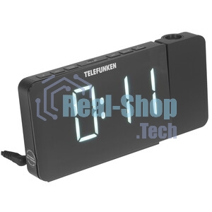 Радиочасы с будильником TELEFUNKEN TF-1709 (черный с белым)