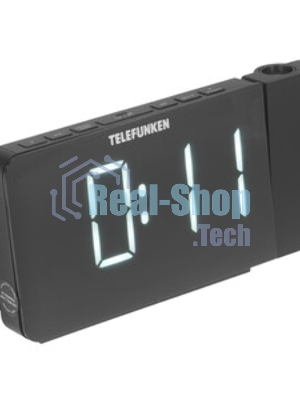 Радиочасы с будильником TELEFUNKEN TF-1709 (черный с белым)