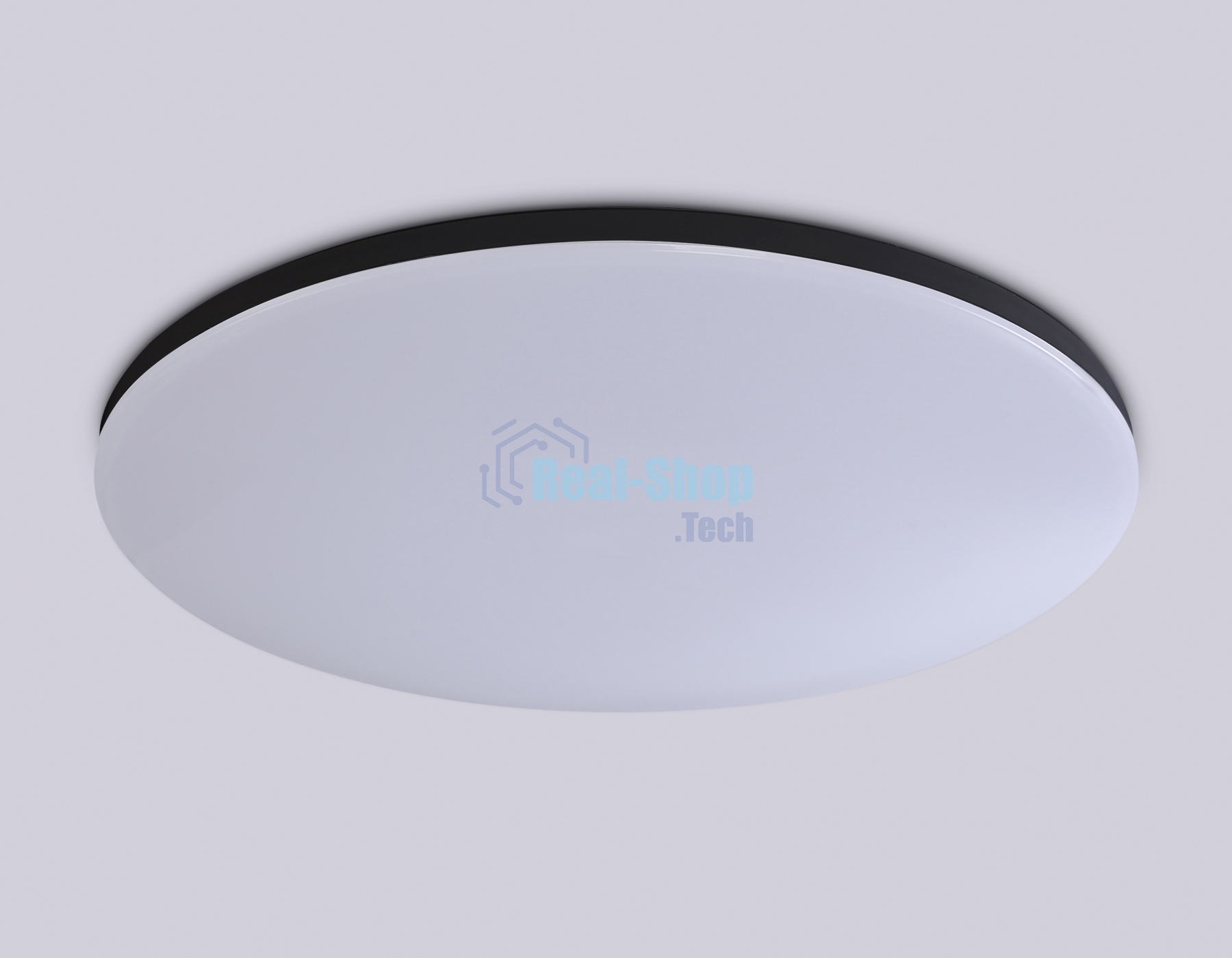 Умный светодиодный светильник FZ2005 BK черный IP54 25W 3000K-6500K+RGB Wi-Fi Алиса/Tuya/Smart Home/Alexa D370*55 (ПДУ ИК)