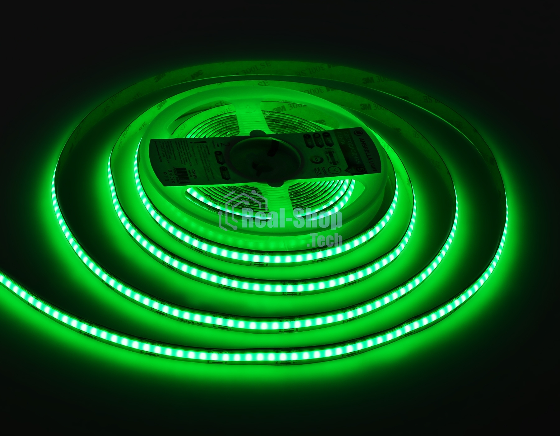 Светодиодная лента Ambrella light GS4951 COB 576Led/ 14W m/ 24V IP20 RGB/ 5m*10mm*3mm (4 конт.)