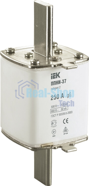 Вставка плавкая ППНИ-37 250А габарит 2 IEK DPP40-250
