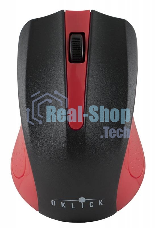 Мышь беспроводная Oklick 485MW черный/красный, 1200 dpi, радиоканал, USB, кнопки - 3