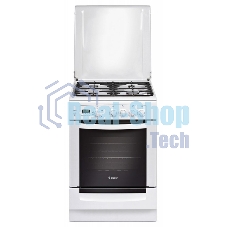 Плита газовая Gefest ПГ 6100-04 белый, конфорок 4 шт, духовка 52 л, 60 см x 85 см x 60 см