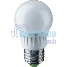 Лампа светодиодная Navigator NLL-G45-7-230-4K-E27 7Вт шар 4000К белый E27 560лм 176-264В