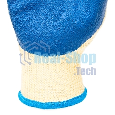 Перчатки трикотажные Сибртех полиэфирные, латексное рельефное покрытие, размер 8