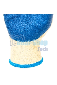 Перчатки трикотажные Сибртех полиэфирные, латексное рельефное покрытие, размер 8