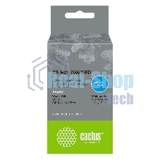 Картридж ленточный Cactus CS-M21-750595RD белый шрифт, красный фон (19.1 мм, 6.4 м) для Brady BMP21-PLUS, BMP21-LAB