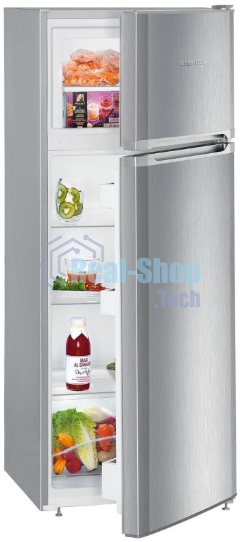 Холодильник Liebherr CTELE 2531-26 001 серебристый двухкамерный 189/44л морозилка сверху