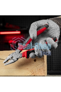 Плоскогубцы комбинированные Matrix, 200 мм, хром-ванадий, двухкомпонентные рукоятки