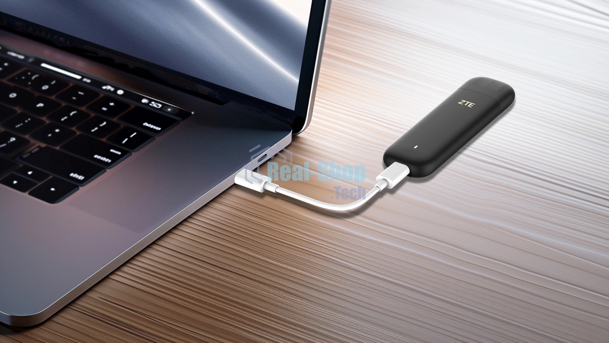 Модем 3G/4G ZTE F30Pro USB Wi-Fi VPN Firewall +Router внешний черный