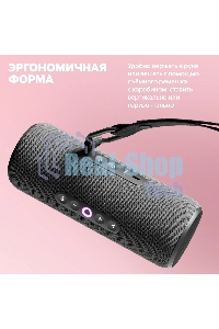 Умная колонка Yandex Стрит Алиса черный 30W 2.0 BT/Wi-Fi 10м 3300mAh (YNDX-00030BLK)