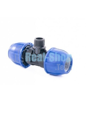 Тройник компрессионный PN16 d20 для ПЭ труб RTP 14698