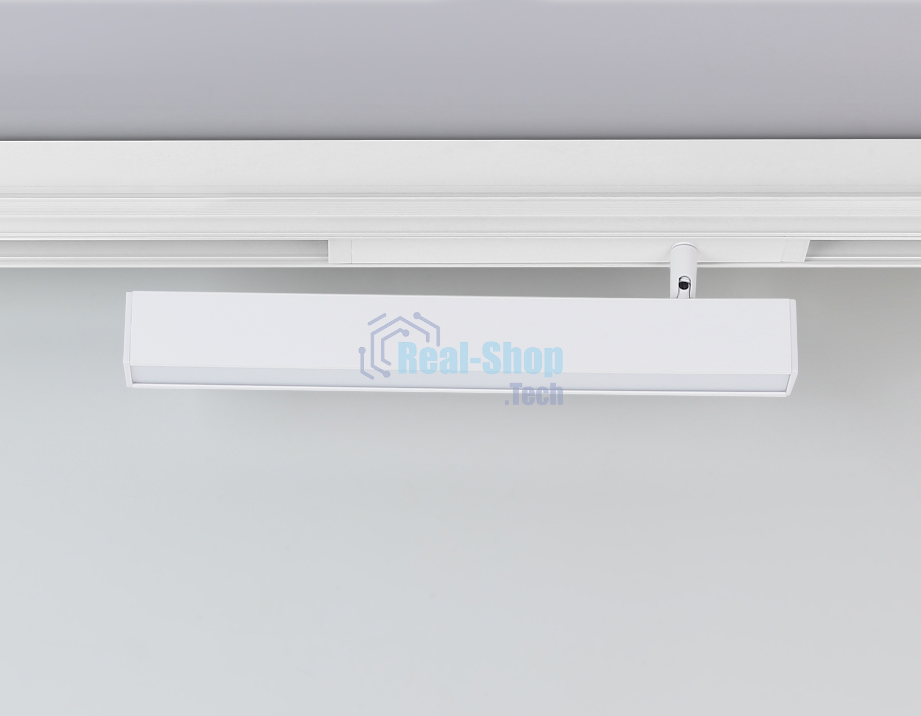 Управляемый светодиодный светильник для шинопровода Magnetic Ambrella light GL1331 WH белый IP20 18W 3000K-6400K 220V 120° 342*25*112 (Без ПДУ)