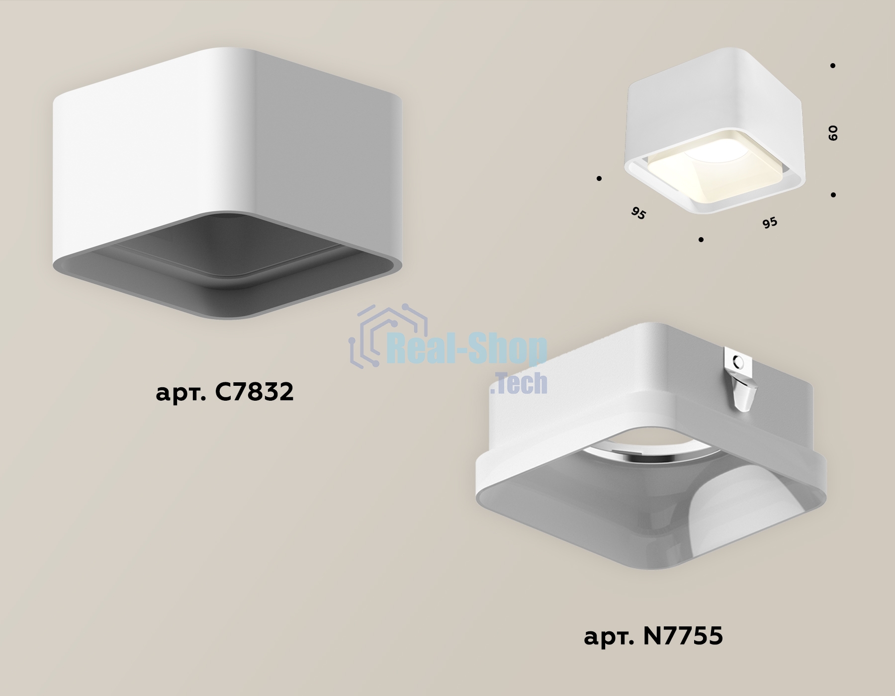 Светильник Ambrella Light XS7832021 SWH/FR белый песок/белый матовый MR16 GU5.3 (C7832, N7755)