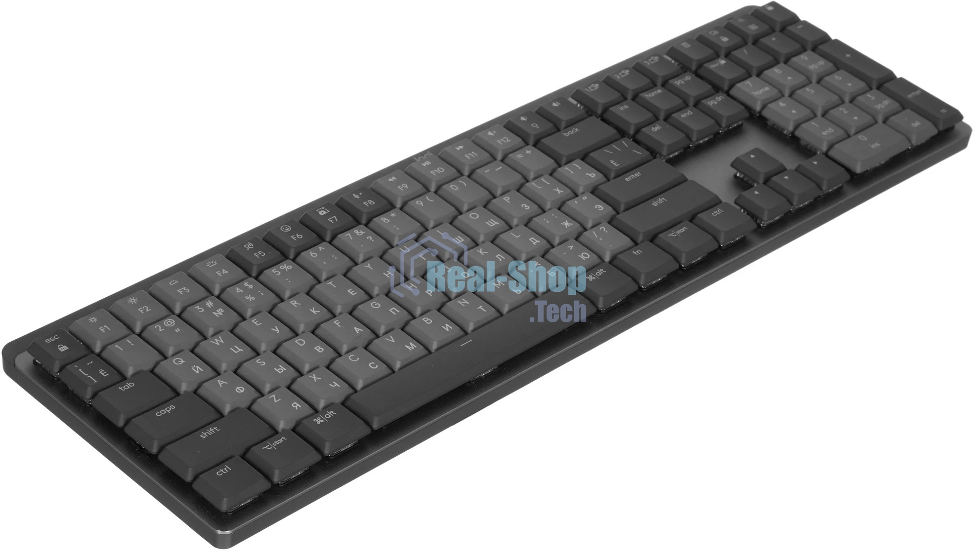 Клавиатура Logitech MX Mechanical механическая черный USB беспроводная BT/Radio slim LED (920-010766)