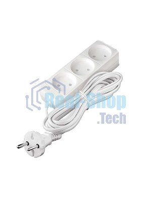 Удлинитель 3х5 м без заземл. 6А IP20 ШВВП 1.3 кВт Союз 481S-0305