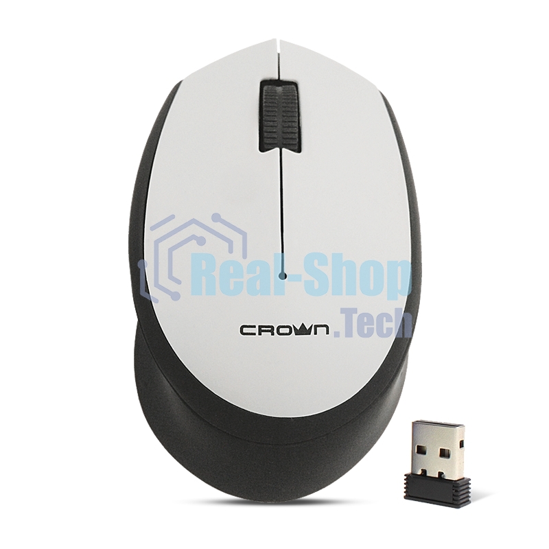 Мышь беспроводная CROWN CMM-937W black/grey