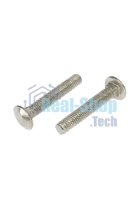 Болт мебельный Kranz DIN 603, 10х50, короб (25 шт./уп.)