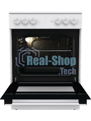 Плита электрическая Gorenje GEC6A11WG белый, конфорок 4 шт, духовка 65 л, 60 см x 85 см x 60 см