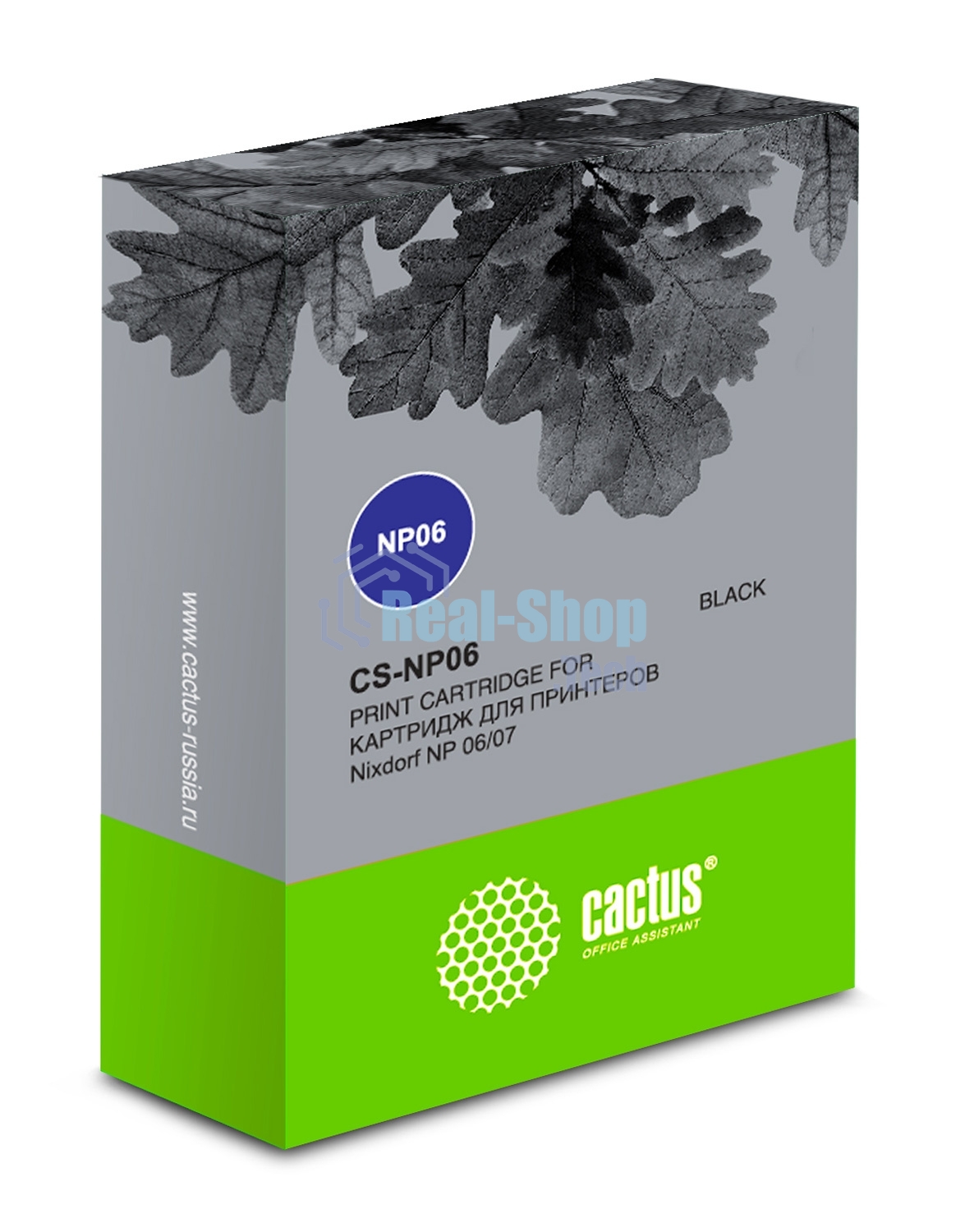 Картридж матричный Cactus CS-NP06 (1750076156) черный (10 мм, 4.8 м, 1 000 000 знаков) для Nixdorf NP 06