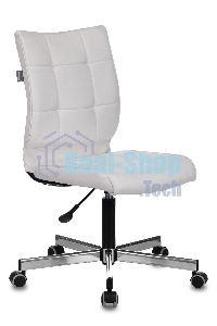 Кресло компьютерное Бюрократ CH-330M белый Lincoln 100, искусственная кожа, крестовина металл хром