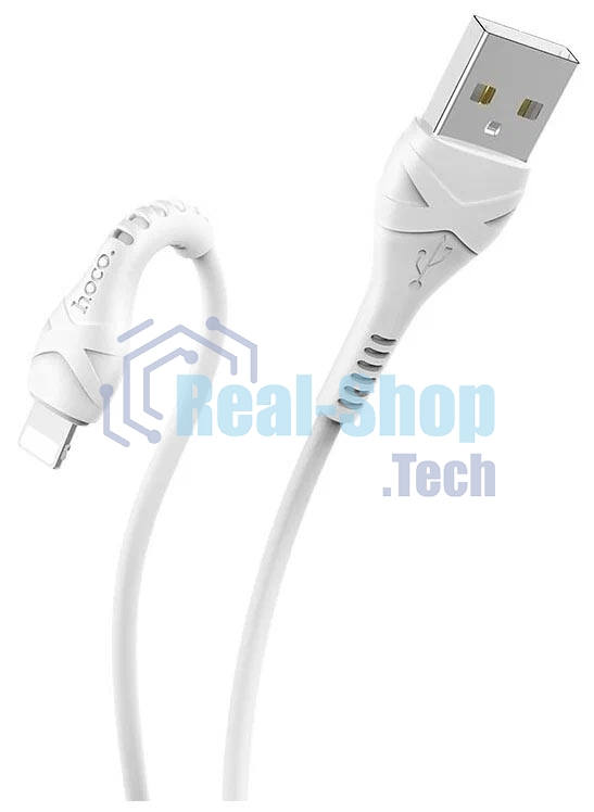 Кабель USB HOCO X37 Cool, USB - Lightning, 2.4А, 1м, белый