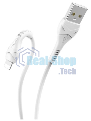 Кабель USB HOCO X37 Cool, USB - Lightning, 2.4А, 1м, белый