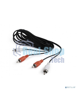 Кабель аудио Cablexpert CCA-2R2R-15M, 2xRCA - 2xRCA, 15м