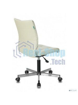 Кресло Бюрократ CH-330M/BEIGE бежевый, экокожа, 120 кг, механизм качания, без подлокотников