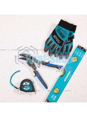 Ножницы по металлу GROSS 78351 усиленные 255мм прямой и правый резсталь-СrMo двухкомп.рукоятки