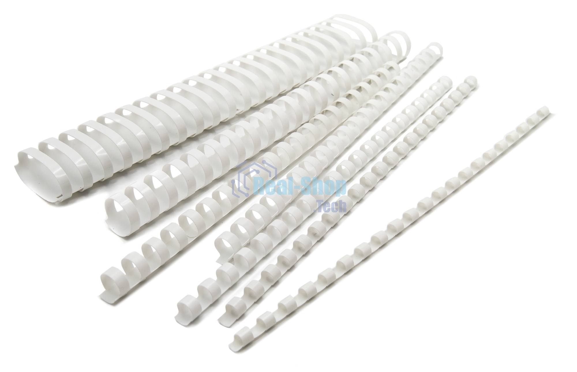 Пружины для переплета пластиковые Silwerhof d=45мм 341-410лист A4 белый (50 шт) Daily