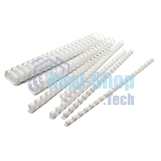 Пружины для переплета пластиковые Silwerhof d=45мм 341-410лист A4 белый (50 шт) Daily