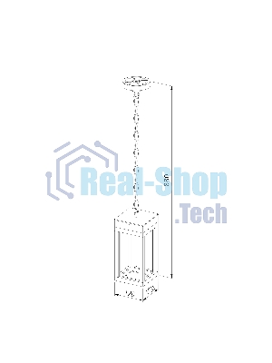 1528 TECHNO LED / Светильник садово-парковый 3000K чёрный