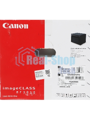 МФУ лазерное Canon imageCLASS MF3010 (5252B007/5252B008/5252B011), A4, ч/б, печ. 18 стр/мин., 1200 x 600 dpi (печать) 600x600dpi (сканер), USB 2.0