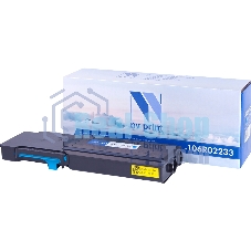 Картридж лазерный NVPrint совместимый Xerox 106R02233 Cyan для Phaser 6600/WC6605 (6000k)