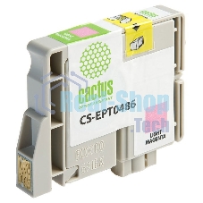 Картридж струйный Cactus CS-EPT0486 светло-пурпурный (14,4 мл) для Epson Stylus Photo R200/R220/R300/R320/R340/RX500/RX600/RX620/RX640