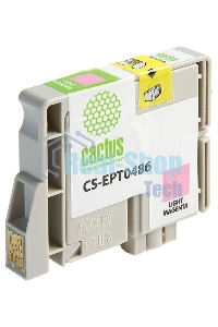 Картридж струйный Cactus CS-EPT0486 светло-пурпурный (14,4 мл) для Epson Stylus Photo R200/R220/R300/R320/R340/RX500/RX600/RX620/RX640