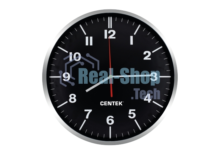 Часы настенные Centek СТ-7100 черный