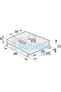Вытяжка подвесная Gorenje WHU629EX/M нержавеющая сталь, 60 см, 249 м³/ч, 67 дБ