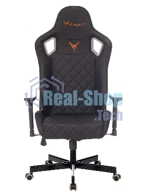 Кресло Knight OUTRIDER черный, экокожа, 120 кг, механизм качания