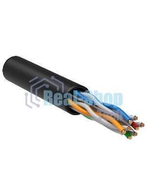 Кабель информационный ITK LC3-C604-139 кат.6 U/UTP не экранированный 4X2X23AWG LDPE внешний 305м черный